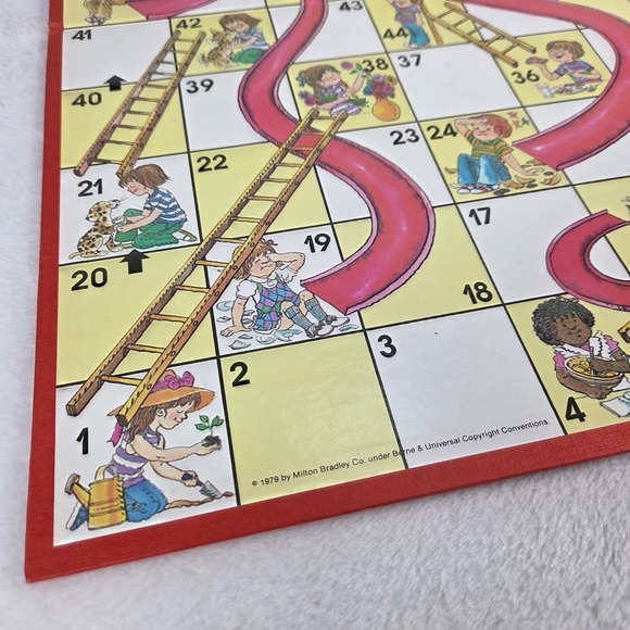 Vintage 1986 Chutes and Ladders Board Game Milton Bradley 100% Complete - Picture 8 of 12